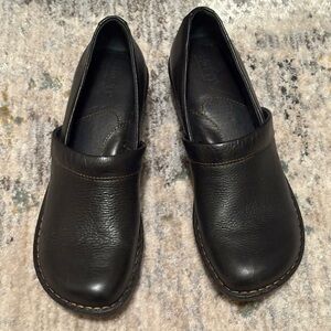 Born Black Leather Mules